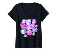 Donna Caramelle gommose Orso Candy Maglietta con Collo a V
