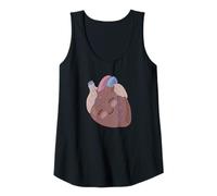 Donna Carattere Kawaii Cuore - Cuore Felice Sano Canotta