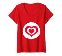Donna Care Bears all My Heart Bear Belly Maglietta con Collo a V