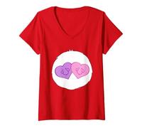 Donna Care Bears Always There Bear Belly Maglietta con Collo a V