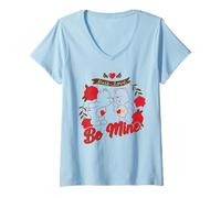 Donna Care Bears Be Mine Valentine Maglietta con Collo a V