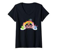 Donna Care Bears Be My Valentine Cloud Group Maglietta con Collo a V