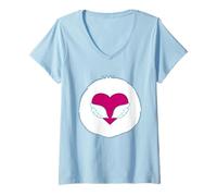Donna Care Bears Cousins Swift Heart Rabbit Belly Maglietta con Collo a V