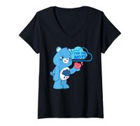 Donna Care Bears Grumpy Can You Not Maglietta con Collo a V