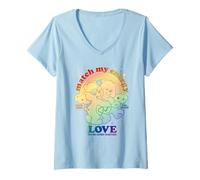 Donna Care Bears Pride Match My Energy We're Cuter Together Maglietta con Collo a V