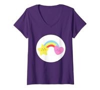 Donna Care Bears: Unlock The Magic Best Friend Bear Belly Maglietta con Collo a V