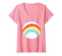 Donna Care Bears: Unlock The Magic Cheer Bear Belly Maglietta con Collo a V