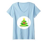 Donna Care Bears: Unlock The Magic Christmas Wishes Bear Belly Maglietta con Collo a V
