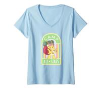 Donna Care Bears: Unlock The Magic Funshine Bear Camp all-Star Maglietta con Collo a V