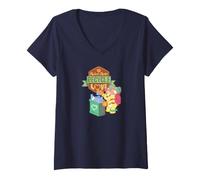 Donna Care Bears: Unlock The Magic Reduce, Reuse, Recycle, Love Maglietta con Collo a V