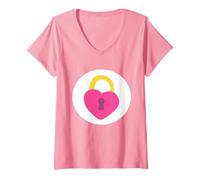 Donna Care Bears: Unlock The Magic Secret Bear Belly Maglietta con Collo a V