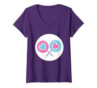 Donna Care Bears: Unlock The Magic Share Bear Belly Maglietta con Collo a V
