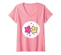 Donna Care Bears: Unlock The Magic Silly Star Bear Belly Maglietta con Collo a V