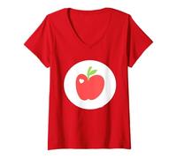 Donna Care Bears: Unlock The Magic Smart Heart Bear Belly Maglietta con Collo a V