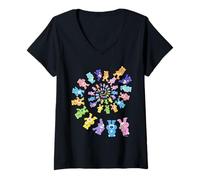 Donna Care Bears: Unlock The Magic Spiral Bears Maglietta con Collo a V