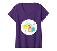 Donna Care Bears: Unlock The Magic Surprise Bear Belly Maglietta con Collo a V