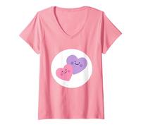 Donna Care Bears: Unlock The Magic Sweet Messages Bear Belly Maglietta con Collo a V