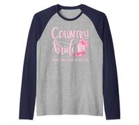 Donna Carino Country Western Sposa Semplice ma Sofisticato Maglia con Maniche Raglan