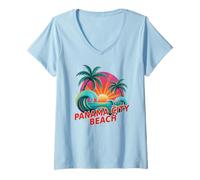 Donna Carino Panama City Beach Besties Vacanza Beaching BFF Crew Maglietta con Collo a V