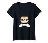 Donna Carino RBG Ruth Bader Ginsburg - Lotta per Le Cose Maglietta con Collo a V