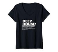 Donna Casa profonda Soulful Funky House Maglietta con Collo a V