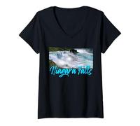 Donna Cascate del Niagara, Cascate del Niagara, New York Maglietta con Collo a V