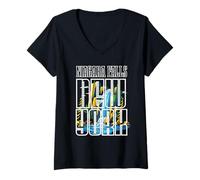 Donna Cascate del Niagara New York Souvenir Bold Waterfall Graphic Group Maglietta con Collo a V