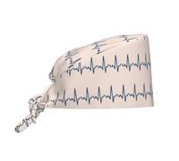 Donna Casco da Lavoro Infermiera Medica ECG Cappelli da Cuoco Elastico Cappellini da Baseball Traspirante Cuffia Chirurgica per Ristorante Cucina Fornai