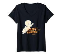 Donna Casper Happy Haunting Maglietta con Collo a V