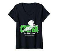 Donna Casper Movie Merch The Friendly Ghost Classic Maglietta con Collo a V