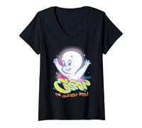 Donna Casper Spring Time Ghost Maglietta con Collo a V