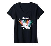Donna Casper The Friendly Ghost Cosmic Feels Maglietta con Collo a V