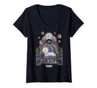 Donna Casper The Friendly Ghost Psychedelic Portal Maglietta con Collo a V