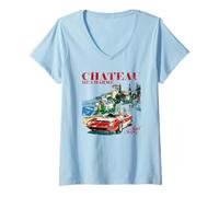 Donna castello di charme saint tropez Maglietta con Collo a V
