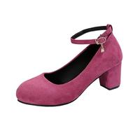 Donna Casual Eleganti Scarpe Casual da Donna con Tacco Grosso, perfette per l'uso Quotidiano e da Abbinare ai Jeans. Design Slip-on per Una Calzata Comoda. (37)