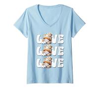 Donna Cat Lover Gnome For Women And Men Cuddly Cat Dad For Cat Mom Maglietta con Collo a V