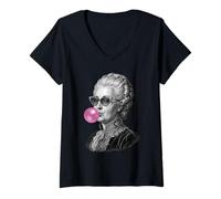 Donna Caterina La Grande Maglietta con Collo a V