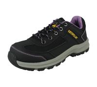 Donna Caterpillar con Lacci Punta IN Acciaio Largo Fit Lavoro Scarpe Elmore San