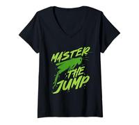 Donna Cavallette di Prato Cavallette di Prato Master The Jump Maglietta con Collo a V