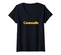 Donna Centocelle T-Shirt Roma Quartiere Vintage Regalo Uomo Maglietta con Collo a V