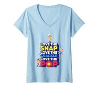 Donna Cereali Kellogg's Rice Krispies Love The Snap Crackle & Pop Maglietta con Collo a V