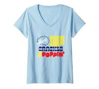 Donna Cereali Rice Krispies Keep It Snap Crackle & Poppin' Maglietta con Collo a V