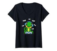 Donna Chameleon Maglietta con Collo a V