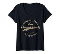 Donna Channel Islands National Park | California Maglietta con Collo a V