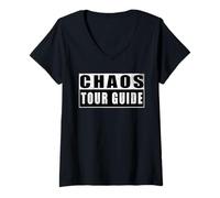Donna Chaos Tour Guide Maglietta con Collo a V