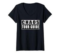 Donna Chaos Tour Guide Maglietta con Collo a V