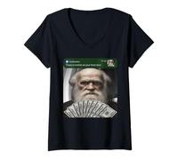 Donna Charles Darwin c'è Movimento alla Tua Porta di casa Sciocco Maglietta con Collo a V