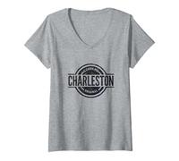 Donna Charleston Carolina del Sud - Charleston SC ufficiale Maglietta con Collo a V