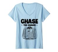 Donna Chase The Chains Sports, gioco da golf per atleti Frolfer Maglietta con Collo a V