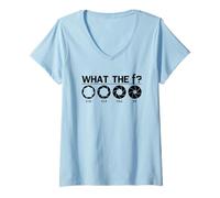 Donna Che Cosa la Fotografia di Apertura Maglietta con Collo a V